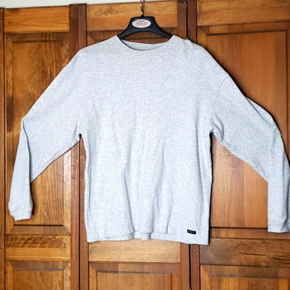 EAGLE Long Sleeve Ribbed Cotton T Shirt Sz S